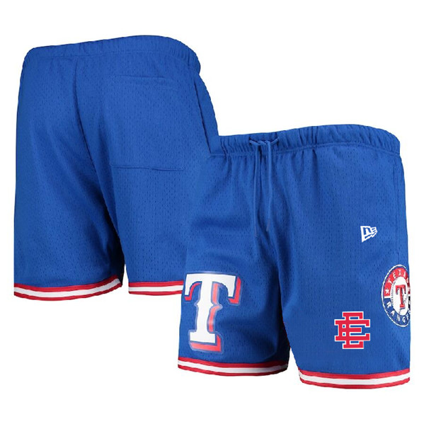 Men's Texas Rangers Royal Mesh Shorts